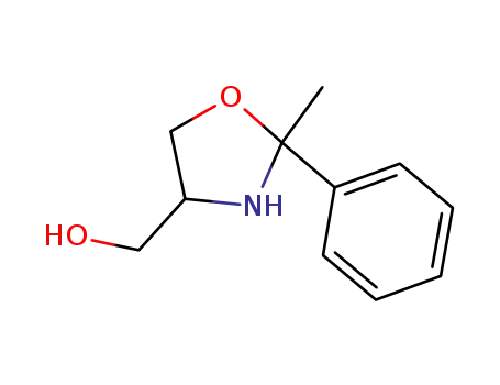 Molecular Structure of 944883-07-2 ([2-methyl-2-phenyl-1,3-oxazolidin-4-yl]methanol)