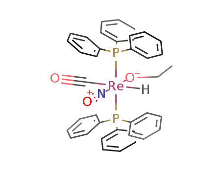 [ReH(OC<sub>2</sub>H<sub>5</sub>)(CO)(NO)(P(C<sub>6</sub>H<sub>5</sub>)3)2]