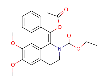 2(1H)-Isoquinolinecarboxylic acid,
1-[(acetyloxy)phenylmethylene]-3,4-dihydro-6,7-dimethoxy-, ethyl ester,
(Z)-