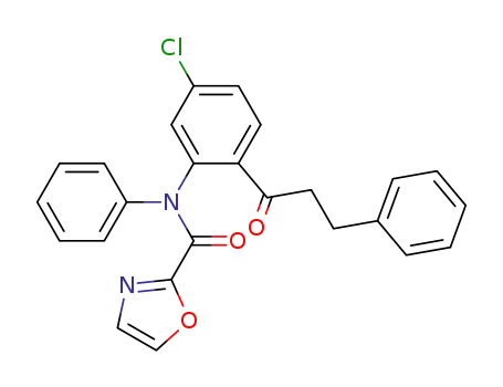 oxazole-2-carboxylic acid [5-chloro-2-(3-phenyl-propionyl)-phenyl]-phenyl-amide