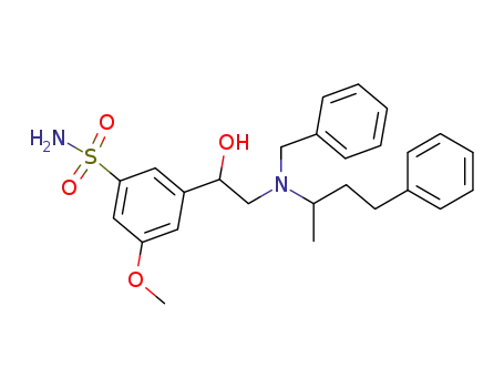 3-{2-[Benzyl-(1-methyl-3-phenyl-propyl)-amino]-1-hydroxy-ethyl}-5-methoxy-benzenesulfonamide