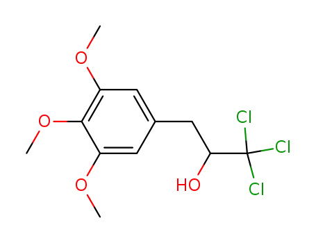 Molecular Structure of 143326-02-7 (1,1,1-Trichloro-3-(3,4,5-trimethoxy-phenyl)-propan-2-ol)