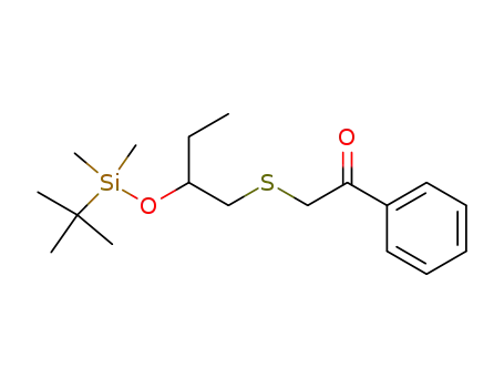 2-(tert-butyldimethylsiloxy)butyl phenacyl sulfide