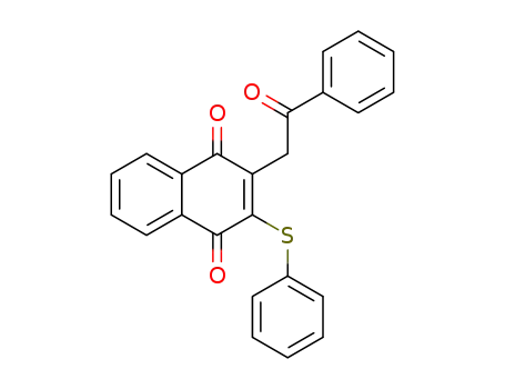 2-(2-oxo-2-phenylethyl)-3-phenylthio-1,4-naphthoquinone