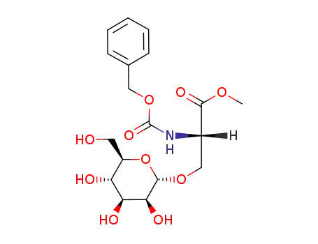 Molecular Structure of 159098-98-3 (N-(carbobenzoxy)-α-D-mannopyranosyl-(1<*>3)-L-serine methyl ester)