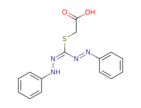 Molecular Structure of 70942-88-0 (3-carboxymethylthio-1,5-diphenylformazan)