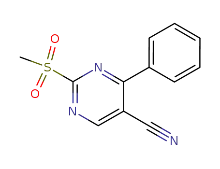 2-(Methanesulfonyl)-4-phenylpyrimidine-5-carbonitrile