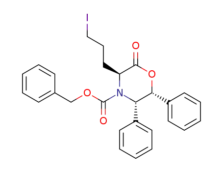 (3S,5S,6R)-3-(3-Iodo-propyl)-2-oxo-5,6-diphenyl-morpholine-4-carboxylic acid benzyl ester