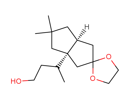 1-(3-hydroxy-1-methylpropyl)-7,7-dimethylbicyclo<3.3.0>octan-3-one ethylene acetal
