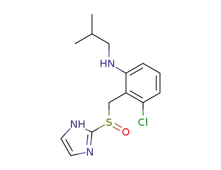 Benzenamine,
3-chloro-2-[(1H-imidazol-2-ylsulfinyl)methyl]-N-(2-methylpropyl)-