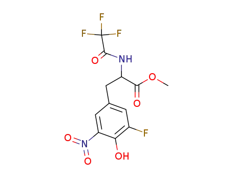 3-(3-Fluoro-4-hydroxy-5-nitro-phenyl)-2-(2,2,2-trifluoro-acetylamino)-propionic acid methyl ester