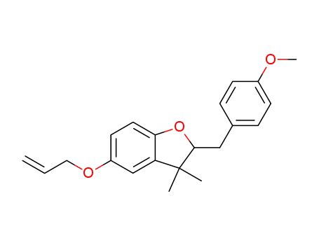 Benzofuran,
2,3-dihydro-2-[(4-methoxyphenyl)methyl]-3,3-dimethyl-5-(2-propenyloxy)
-