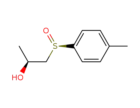 Molecular Structure of 146300-62-1 (2-Propanol, 1-[(R)-(4-methylphenyl)sulfinyl]-, (2S)-)