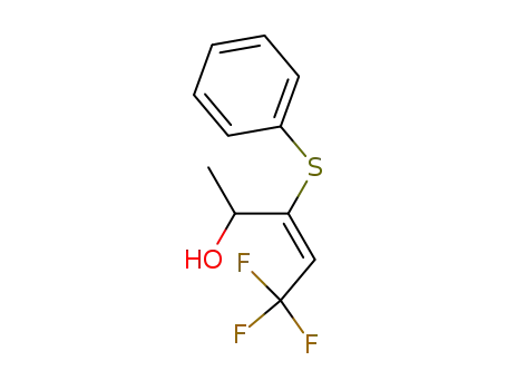 3-Penten-2-ol, 5,5,5-trifluoro-3-(phenylthio)-, (E)-