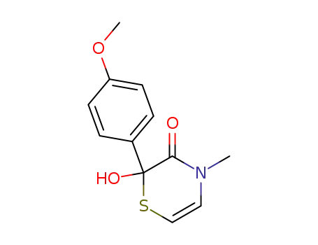 2H-1,4-Thiazin-3(4H)-one, 2-hydroxy-2-(4-methoxyphenyl)-4-methyl-