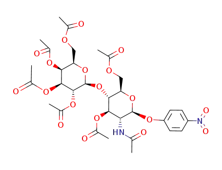 4-Nitrophenyl2-acetamido-3,6-di-O-acetyl-4-O-(2,3,4,6-tetra-O-acetyl-b-D-galactopyranosyl)-2-deoxy-b-D-glucopyranoside