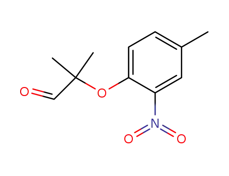 Molecular Structure of 130205-08-2 (2-methyl-2-(2-nitro-4-methylphenoxy)propanal)