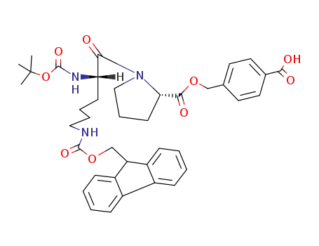 4-<<<N<sup>α</sup>-(tert-butoxycarbonyl)-N<sup>ε</sup>-(9-fluorenylmethoxycarbonyl)-L-lysyl-L-prolyl>oxy>methyl>benzoic acid