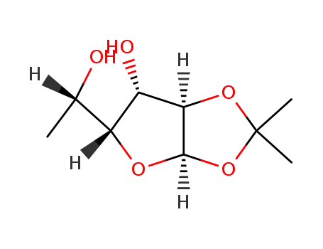 Molecular Structure of 16749-46-5 (6-deoxy-1,2-O-(1-methylethylidene)hexofuranose)