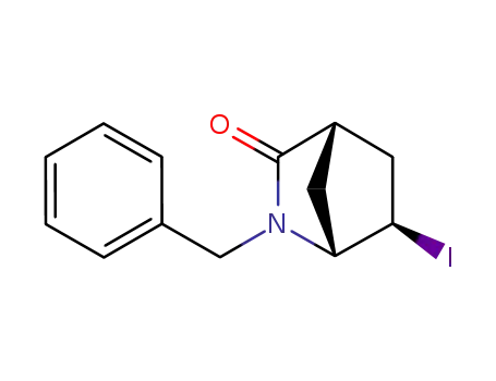 (1R,4S,6R)-6-Iodo-2-benzyl-2-azabicyclo<2.2.1>-3-heptanone
