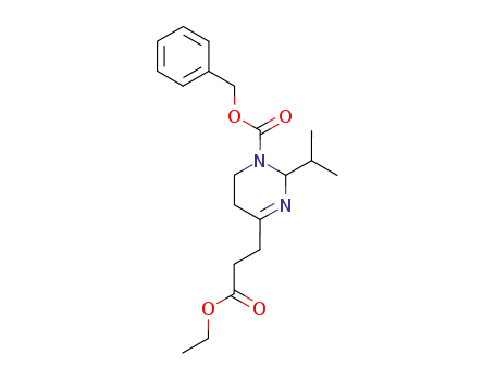 1-Benzyloxycarbonyl-2-isopropyl-1,2,5,6-tetrahydro-4-pyrimidinpropionsaeure-ethylester