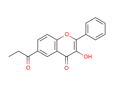 3-Hydroxy-2-phenyl-6-propanoyl-4H-1-benzopyran-4-one