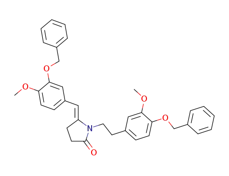 2-Pyrrolidinone,
1-[2-[3-methoxy-4-(phenylmethoxy)phenyl]ethyl]-5-[[4-methoxy-3-(phenyl
methoxy)phenyl]methylene]-