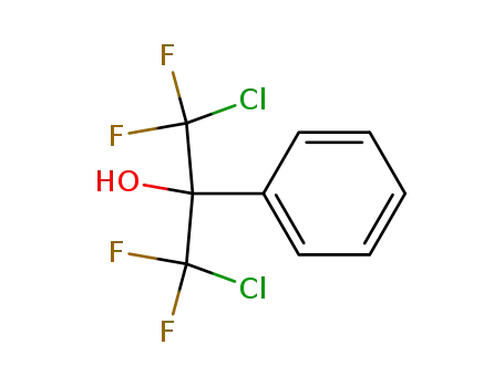 Molecular Structure of 1892-88-2 (1,3-dichloro-1,1,3,3-tetrafluoro-2-phenyl-propan-2-ol)