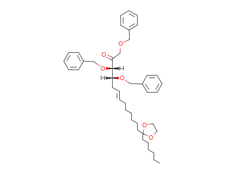 (E)-(3S,4R)-1,3,4-Tris-benzyloxy-13-(2-hexyl-[1,3]dioxolan-2-yl)-tridec-6-en-2-one