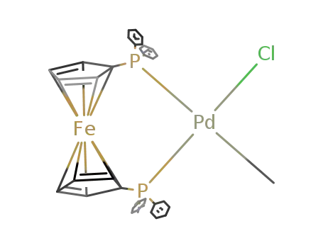 [bis(diphenylphosphino)ferrocene(Pd(CH<sub>3</sub>)Cl)]
