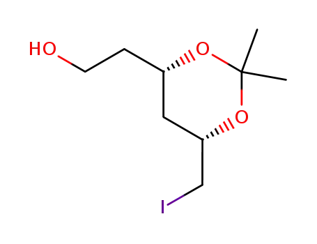 (4S-cis)-<6-(iodomethyl)-2,2-dimethyl-1,3-dioxan-4-yl>ethanol