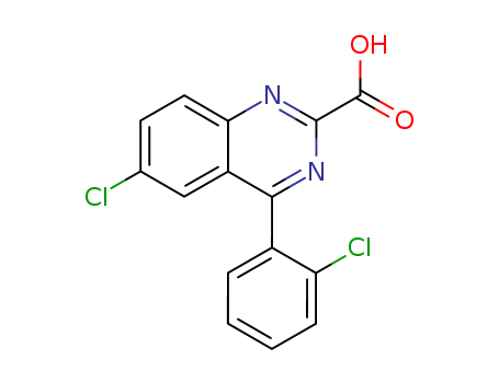 2-Quinazolinecarboxylic acid, 6-chloro-4-(2-chlorophenyl)-