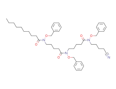 6,12,18-tris(benzyloxy)-7,13,19-trioxo-6,12,18-triazaoctacosanenitrile