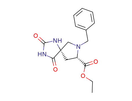 (2S,4S)-1-benzyl-2-ethoxycarbonylpyrrolidine-4-spiro-5'-hydantoin