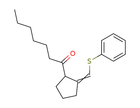 1-(2-phenylthiomethylenecyclopentyl)-1-heptanone