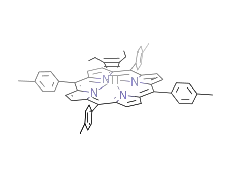 Molecular Structure of 148509-02-8 ((meso-5,10,15,20-tetra-p-tolylporphyrinato)Ti(η2-3-hexyne))