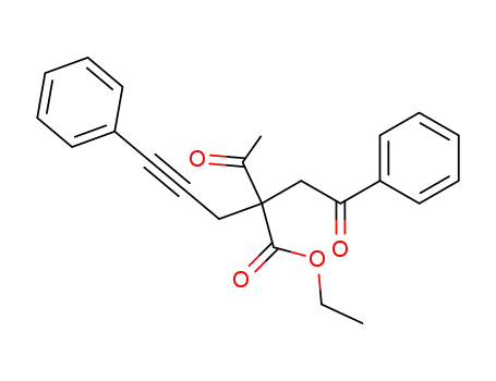 ethyl 2-acetyl-2-benzoylmethyl-5-phenylpent-4-ynoate