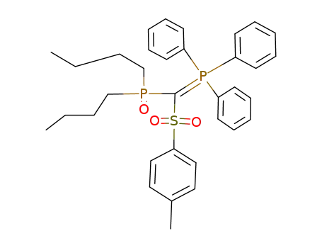 Molecular Structure of 121896-95-5 ([(Dibutyl-phosphinoyl)-(toluene-4-sulfonyl)-methylene]-triphenyl-λ<sup>5</sup>-phosphane)