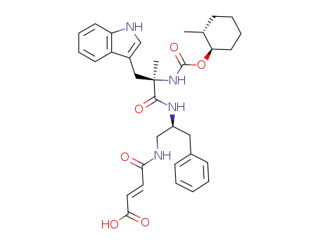 2-butenoic acid, (1R-{1α[RS(SR(E))],2β})-4-[(2-{[3-(1H-indol-3-yl)-2-methyl-2-({[(2-methylcyclohexyl)oxy]carbonyl}amino)-1-oxopropyl]amino}-3-phenylpropyl)amino]-4-oxo-