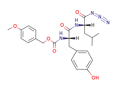 [(S)-1-((S)-1-Azidocarbonyl-3-methyl-butylcarbamoyl)-2-(4-hydroxy-phenyl)-ethyl]-carbamic acid 4-methoxy-benzyl ester