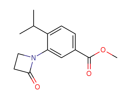 Methyl 3-(2-oxoazetidin-1-yl)-4-(propan-2-yl)benzoate