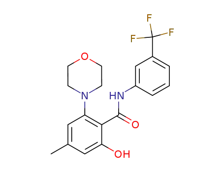2-Hydroxy-4-methyl-6-morpholinobenzoesaeure-(3'-trifluormethylanilid)