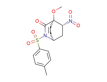 4-methoxy-2-(4'-methylbenzenesulfonyl)-5-endo-nitro-3-oxo-2-azabicyclo<2.2.2>oct-7-ene