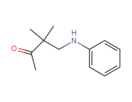 Molecular Structure of 115437-14-4 (2-Butanone, 3,3-dimethyl-4-(phenylamino)-)