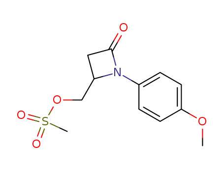 (+/-)-4-(methylsulfonyloxymethyl)-1-(4-methoxyphenyl)azetidin-2-one