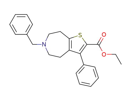 (rac)-ethyl 6-benzyl-3-phenyl-5,6,7,8-tetrahydro-4H-thieno[2,3-d]azepine-2-carboxylate