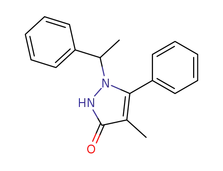 3H-Pyrazol-3-one, 1,2-dihydro-4-methyl-5-phenyl-1-(1-phenylethyl)-