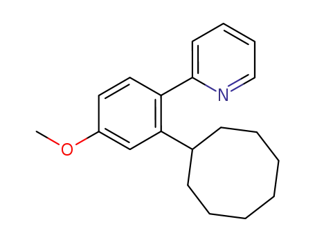 Molecular Structure of 1064604-96-1 (2-(2-cyclooctyl-4-methoxyphenyl)pyridine)