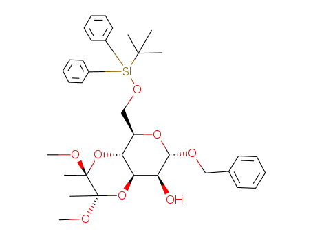 (2'S,3'S)-benzyl 3,4-O-(2',3'-dimethoxybutane-2',3'-diyl)-6-O-tert-butyldimethylsilyl-α-D-mannopyranoside