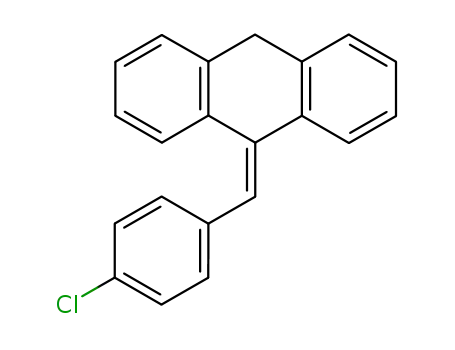 Molecular Structure of 63650-32-8 (Anthracene, 9-[(4-chlorophenyl)methylene]-9,10-dihydro-)